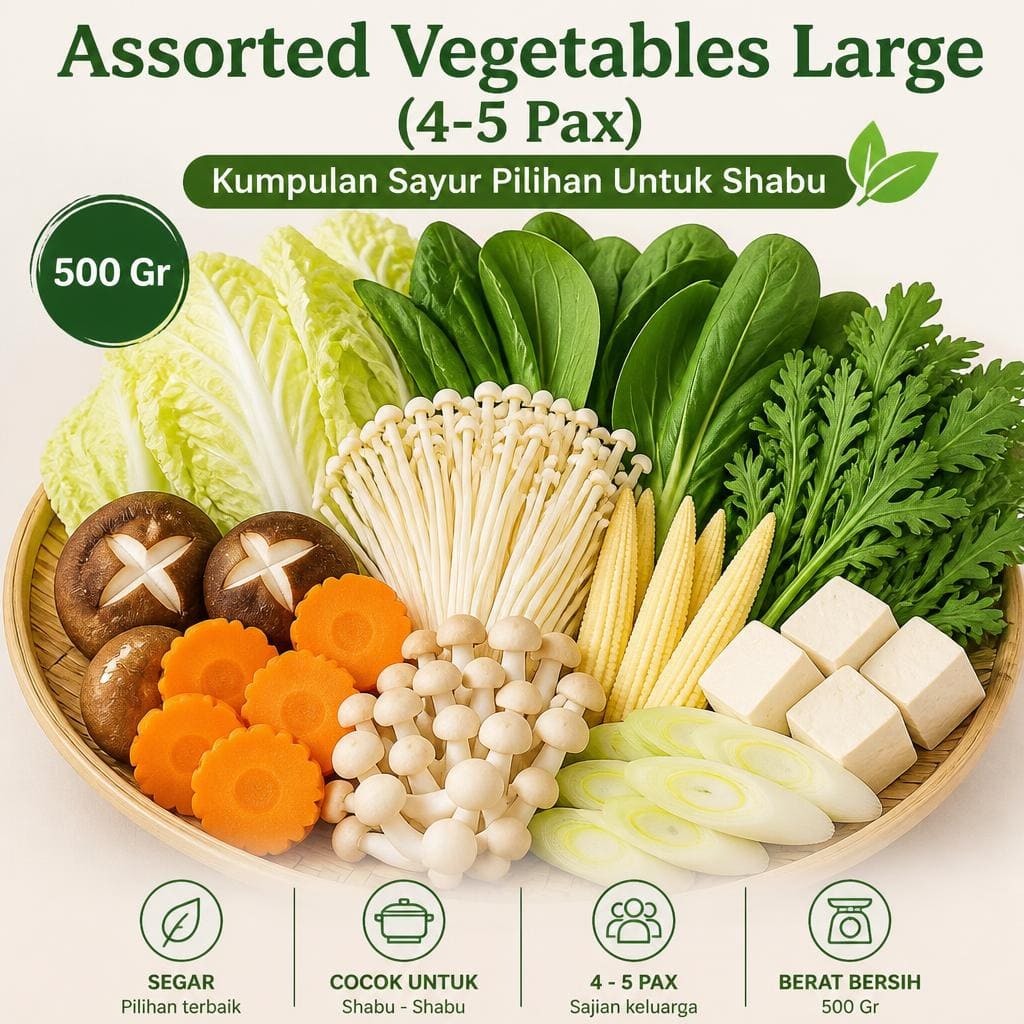 Assorted Vegetables Large 4-5 Pax Shaburi